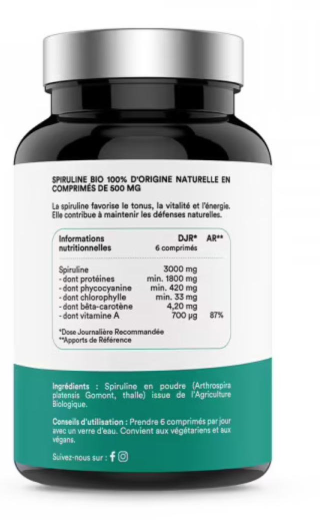 NOVOMA SPIRULINE BIO 500CAPS