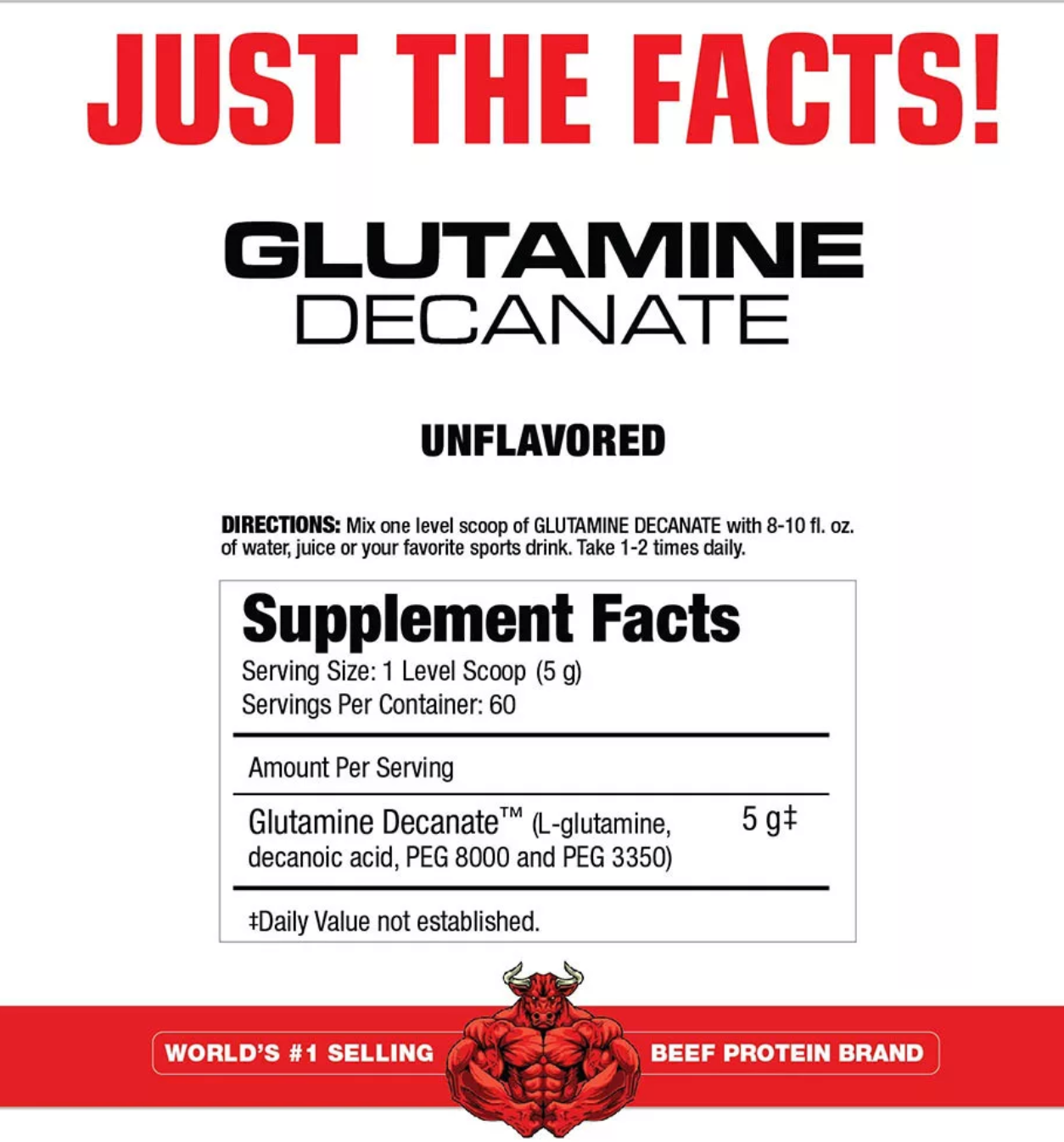 MUSCLEMEDS GLUTAMINE DECANATE 300g