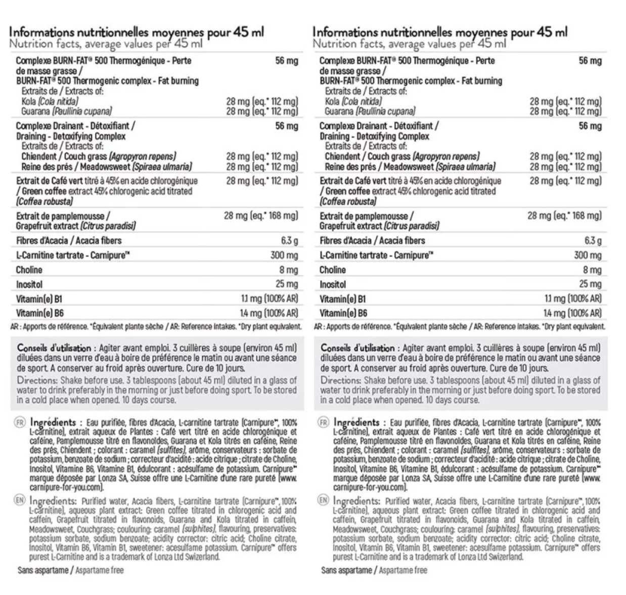 STC Nutrition Burn Fat 500 - 500ml