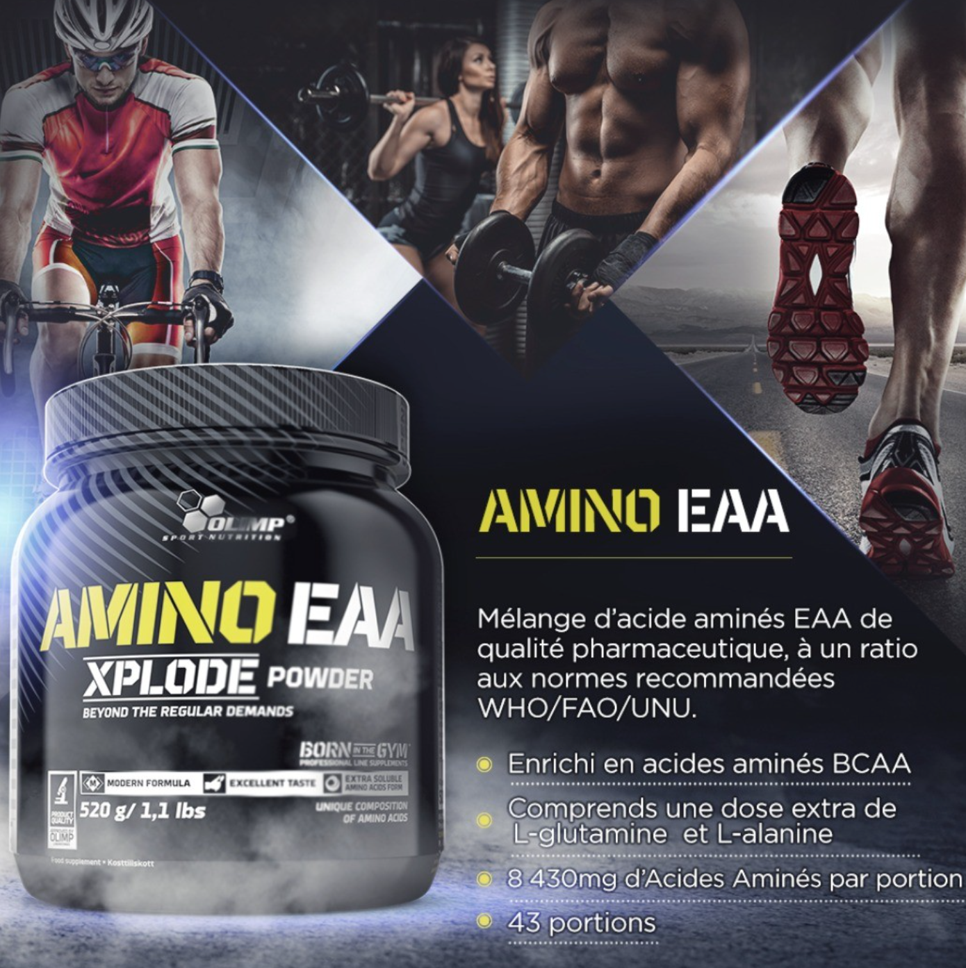 OLIMP SPORT NUTRITION AMINO EAA XPLODE POWDER 520G
