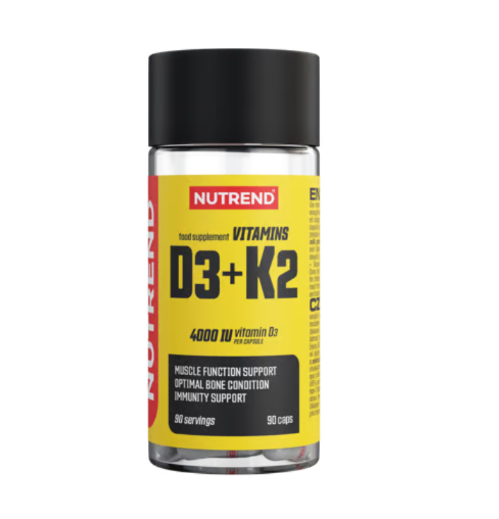Nutrend Vitamine D3 + K2 -90 caps (fonction normale des os,des dents, des muscles)
