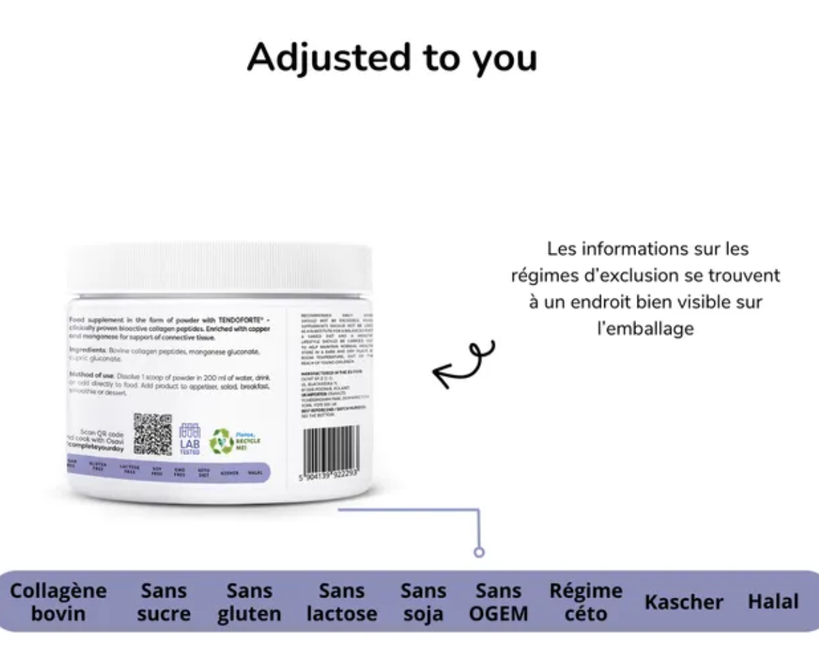 OSAVI COLLAGEN + peptides TENDONS & LIGAMENTS -150G