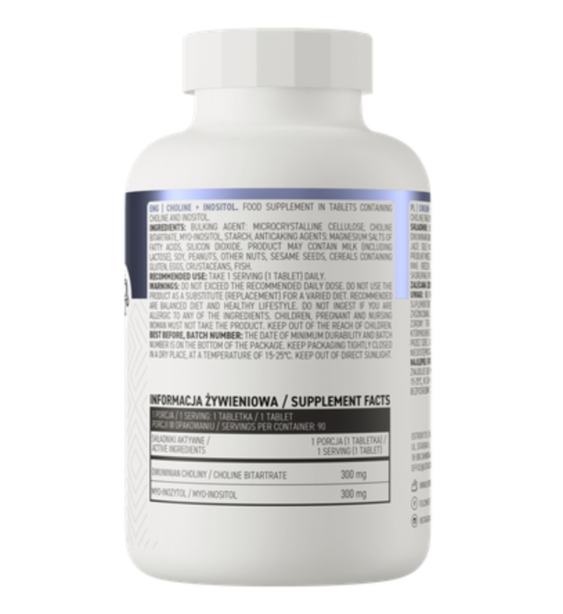 Ostrovit Choline + Inositol 90 comprimés
