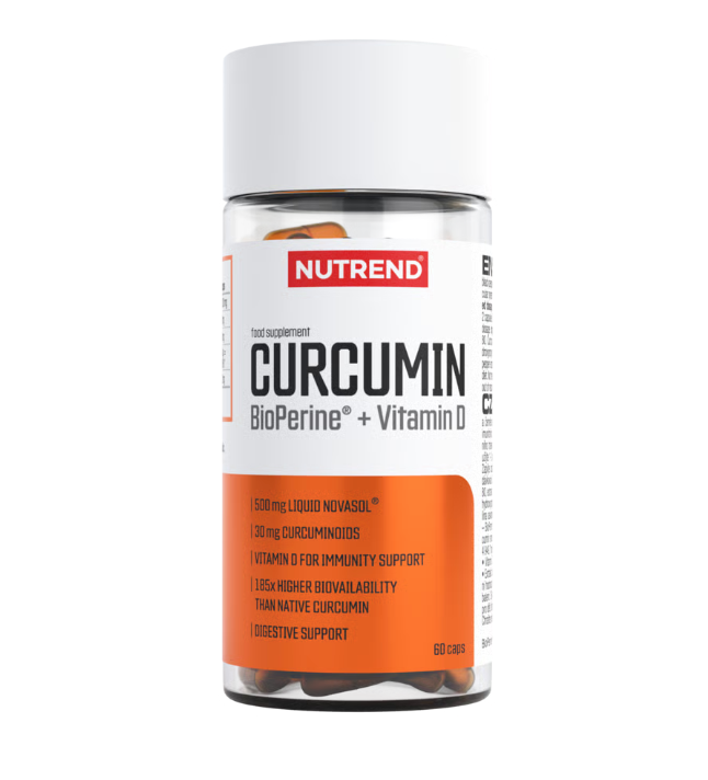 Nutrend Curcumin+Bioperine+Vitammine D-60 caps