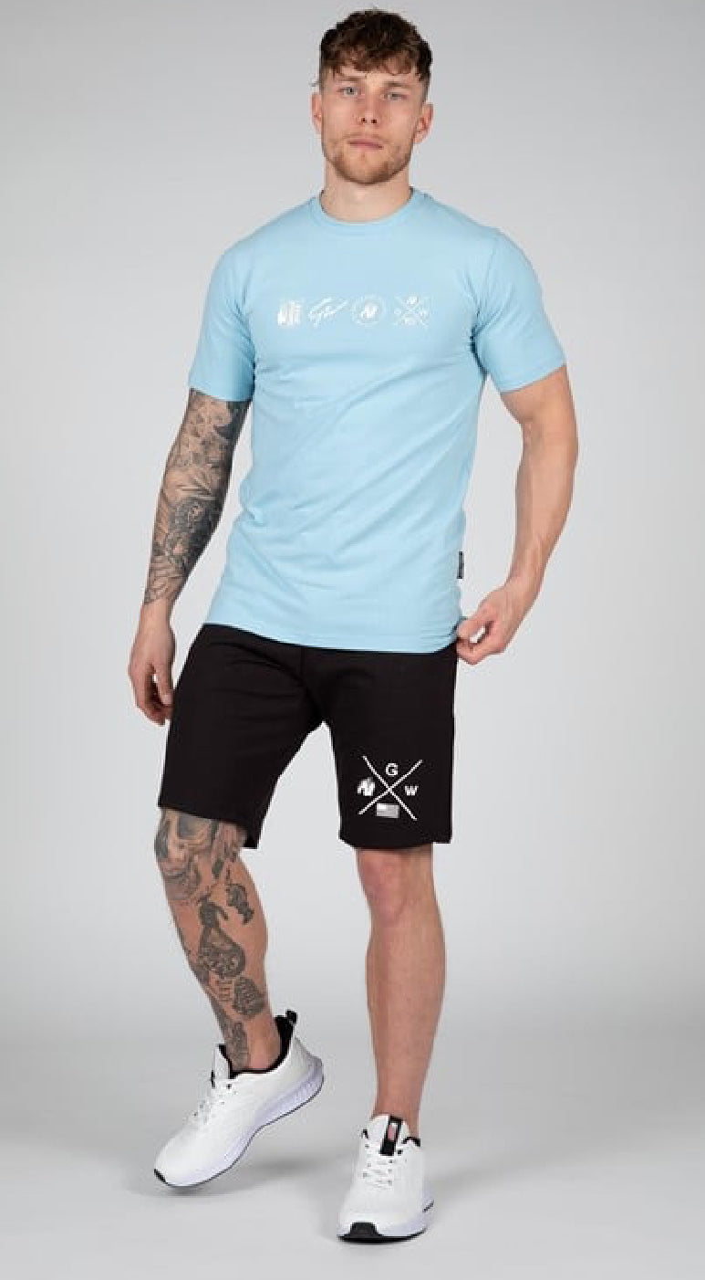 Gorilla WEAR Swanton T-Shirt Colori Bleu Clair