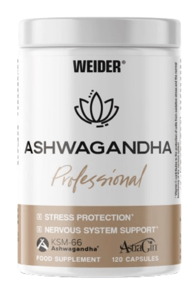 Weider Ashwagandha professional-120 caps (aide à gérer le stress)