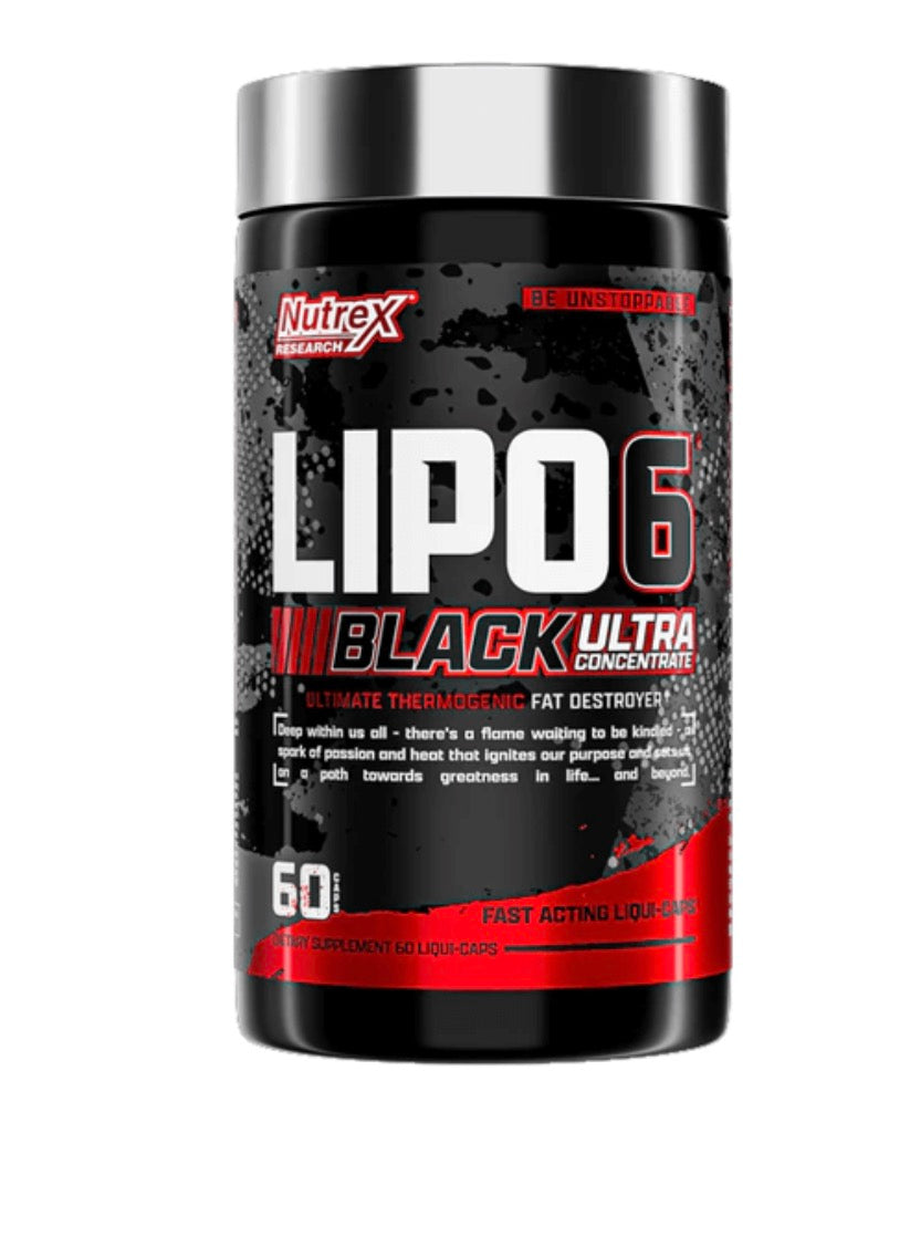 Nutrex research Lipo-6 Black ultra concentrate extrême potence 60 black caps soit 0.46€/caps