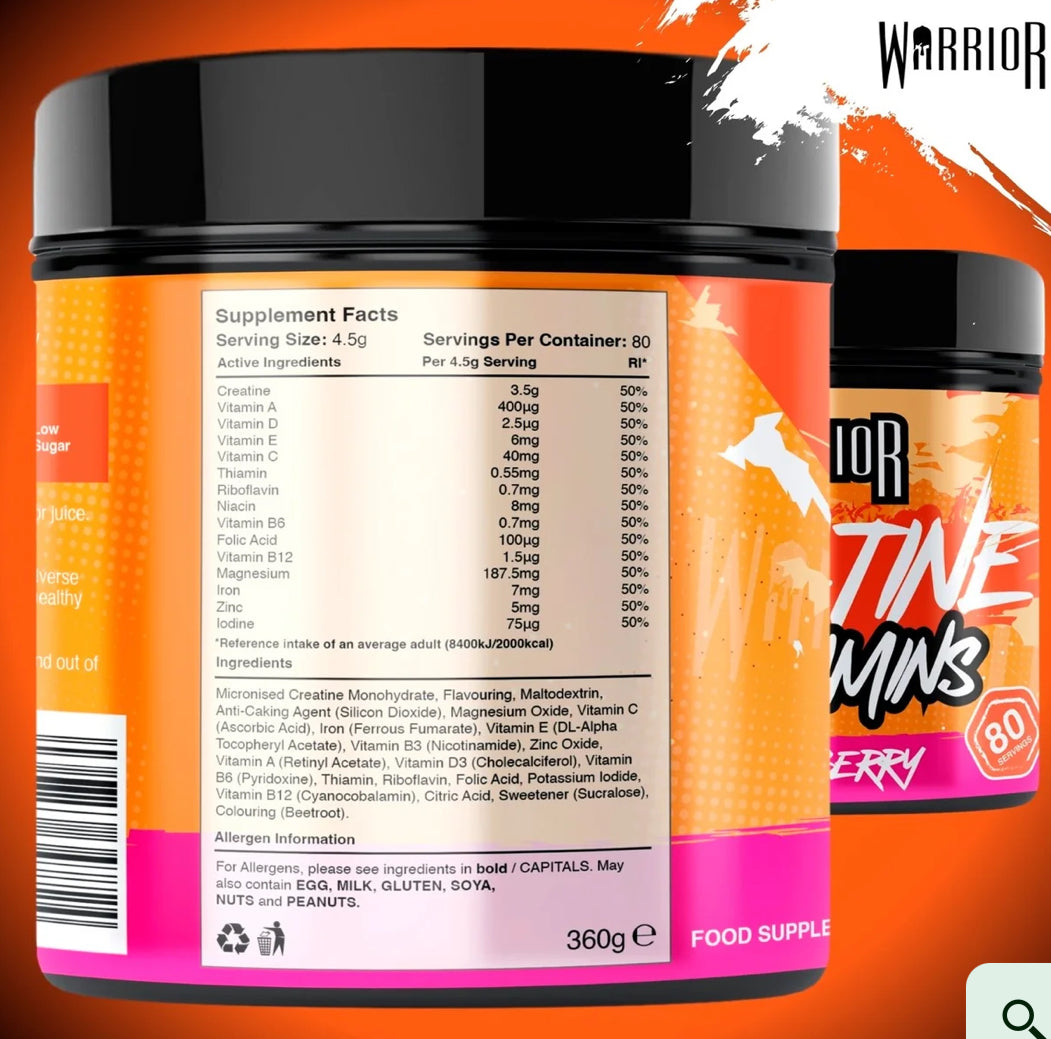 WARRIOR Creatine + Vitamins -360g