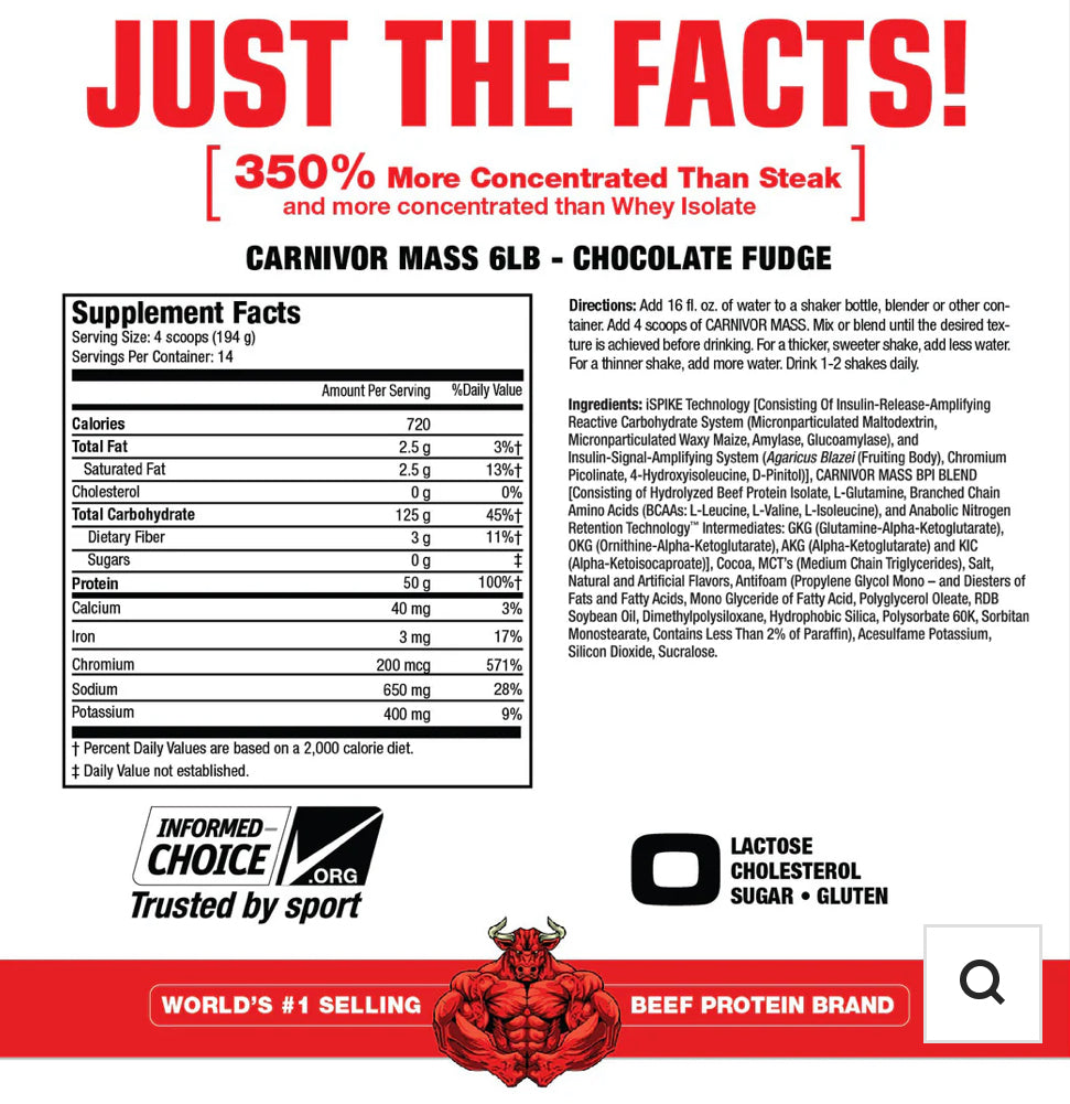 MUSCLEMEDS MASS CARNIVOR 2,6KG