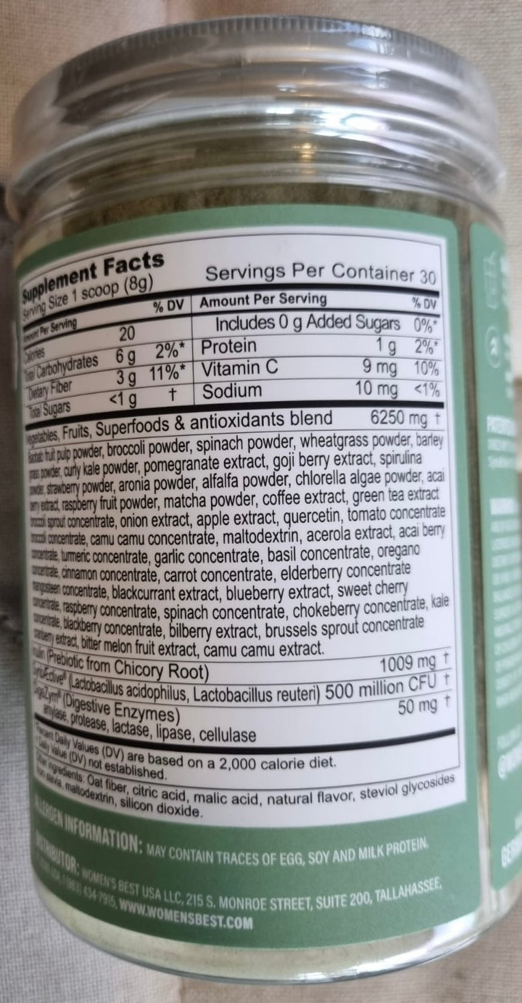 WOMEN'S BEST Super Greens & Superfoods-240g