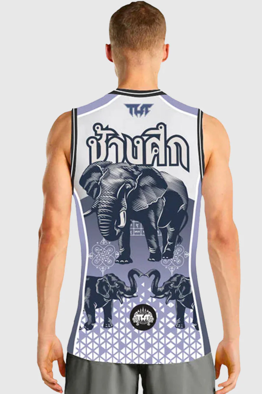 Tank Top Tuff War Elephant - Blanc/Violet