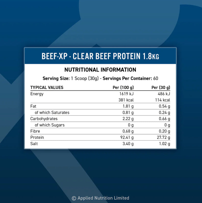 Applied Nutrition Beef-XP Clear Protein Isolate ,1.8kg