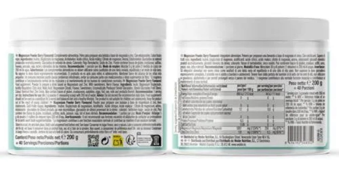 Weider magnésium Bisglycinate Chelate & Citrate -200g