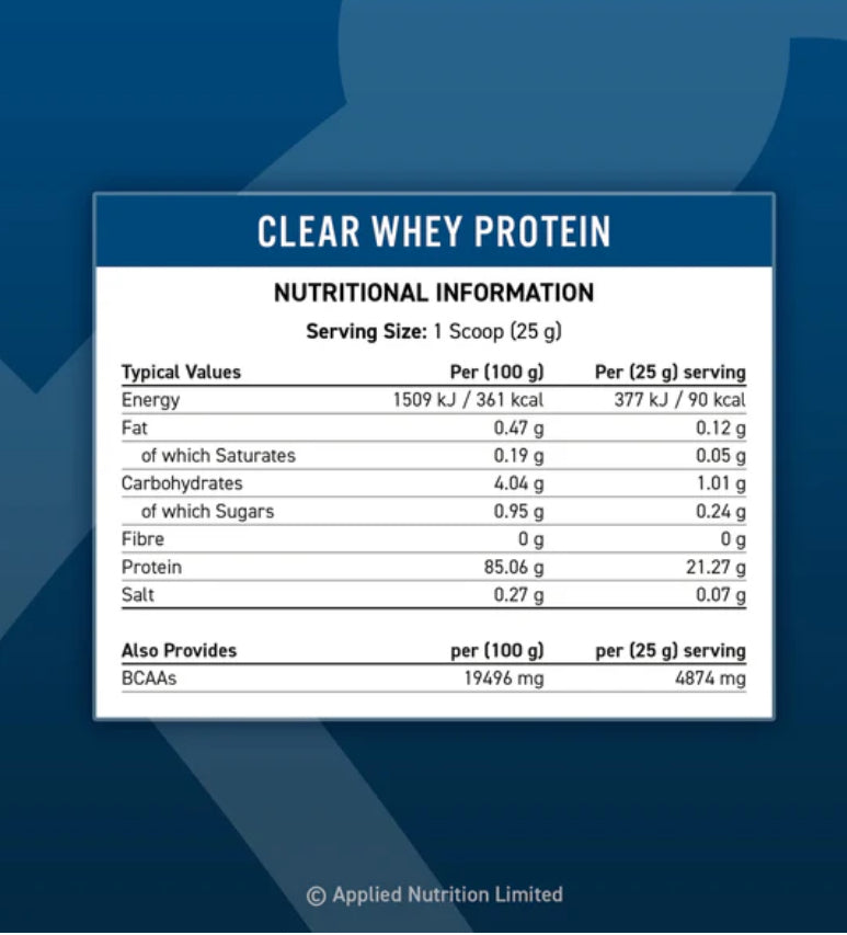 Applied Nutrition Clear Whey Protein -875g