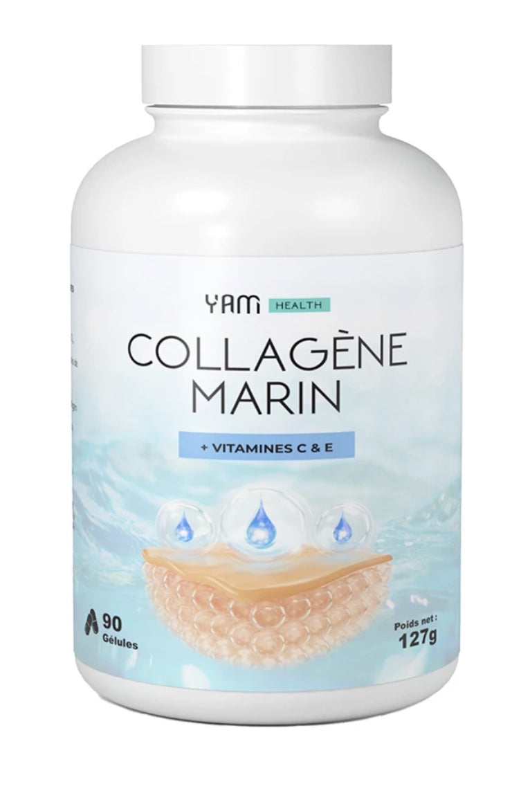 Yam Collagène Marin + Vitamines C & E 90 gélules
