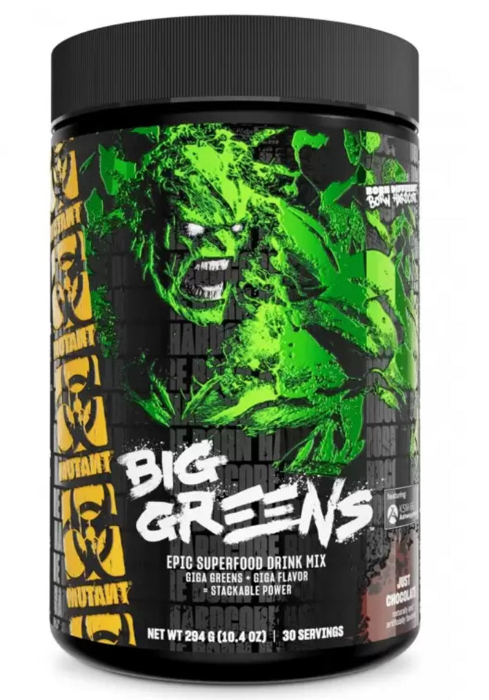 MUTANT® Big Greens 294g (Ashwaghanda KSM-66® , les probiotiques DE111® et 1 000 mg de spiruline)