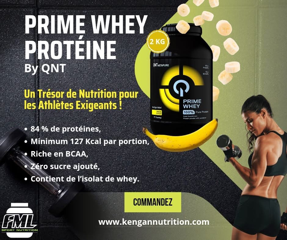 QNT PRIME WHEY, Perte de poids rapide, effet thermogénique -2kg