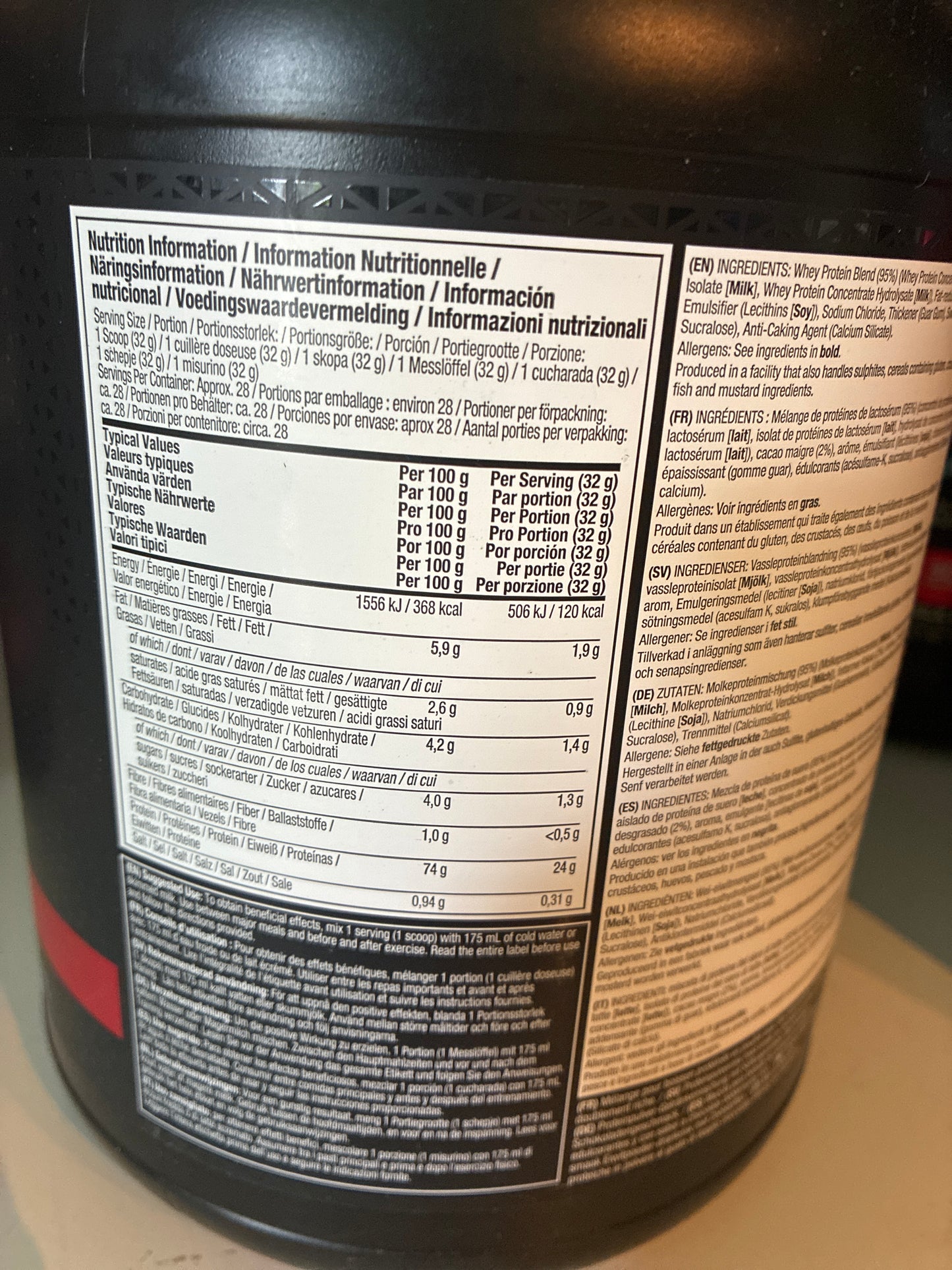 MUSCLETECH NITRO-TECH 100% WHEY GOLD, croissance de la masse musculaire -908G