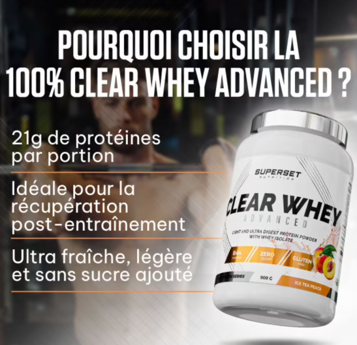 100% CLEAR WHEY ADVANCED 900G