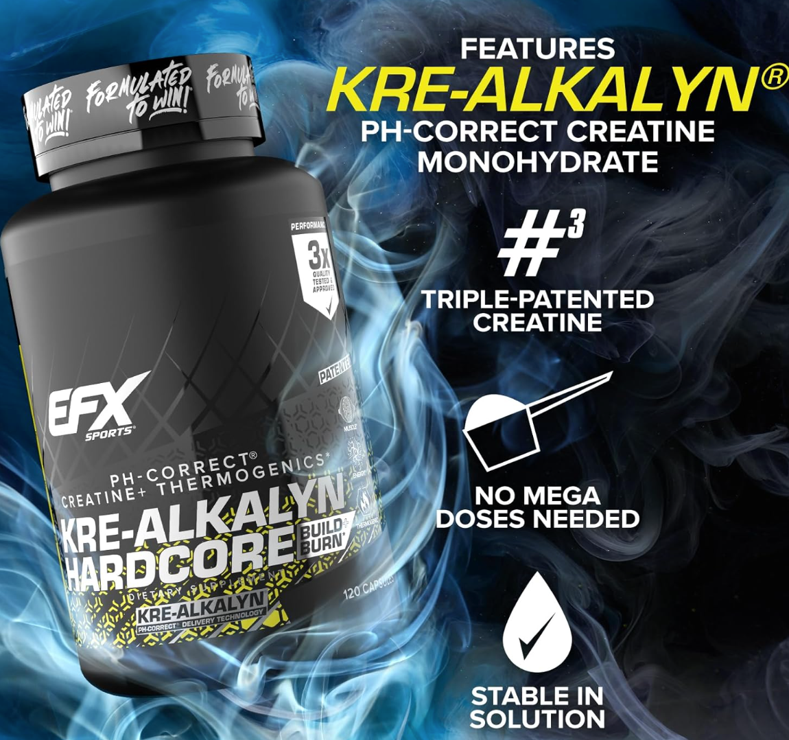 EFX Sports Kre-Alkalyn hardcore- 120 caps