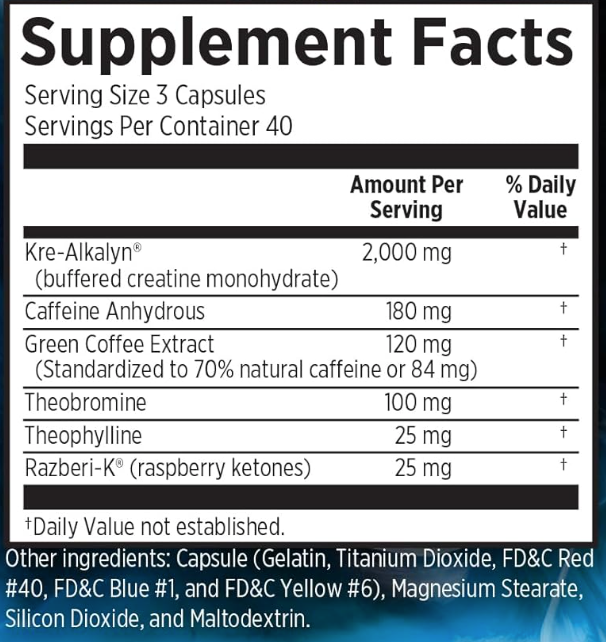 EFX Sports Kre-Alkalyn hardcore- 120 caps