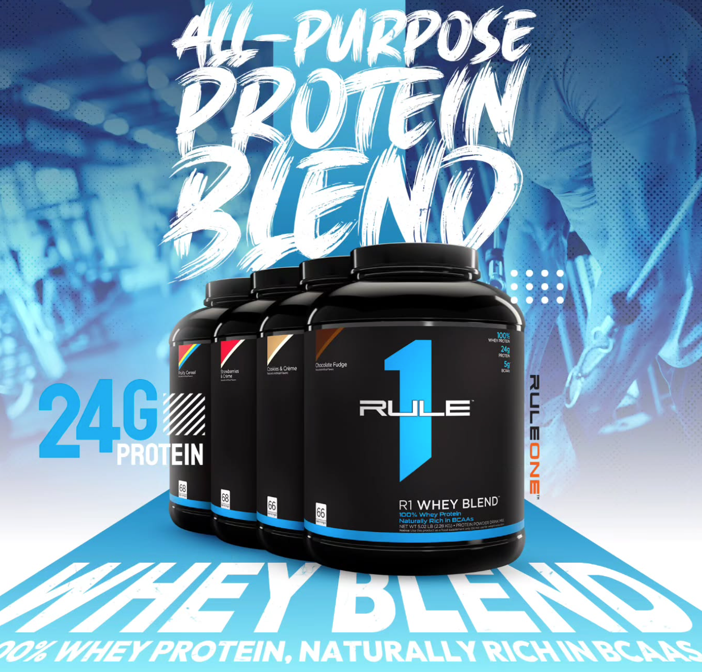 Rule one Whey Blend protein isolate & hydrolysed 2,2kg