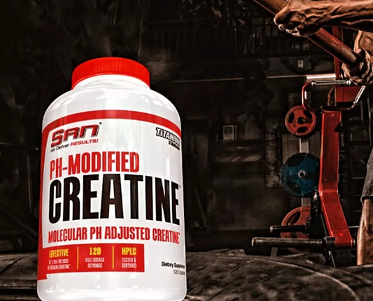 San nutrition pH modified creatine (La créatine au PH modifiée pour une meilleure absorption
)-120caps