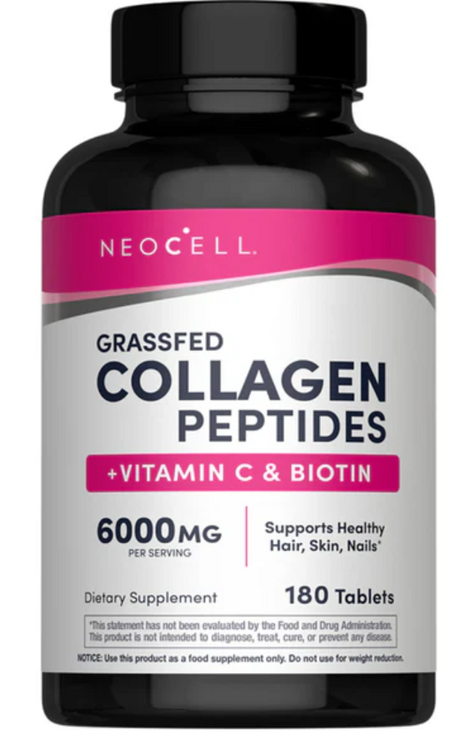 NeoCell grassfed collagen peptides + vitamin c & biotin-180 caps