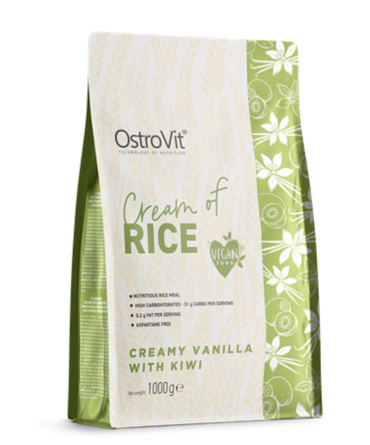 OstroVit Crème de riz Cream of rice -1kg (collation) Vanille crémeuse et kiwi
