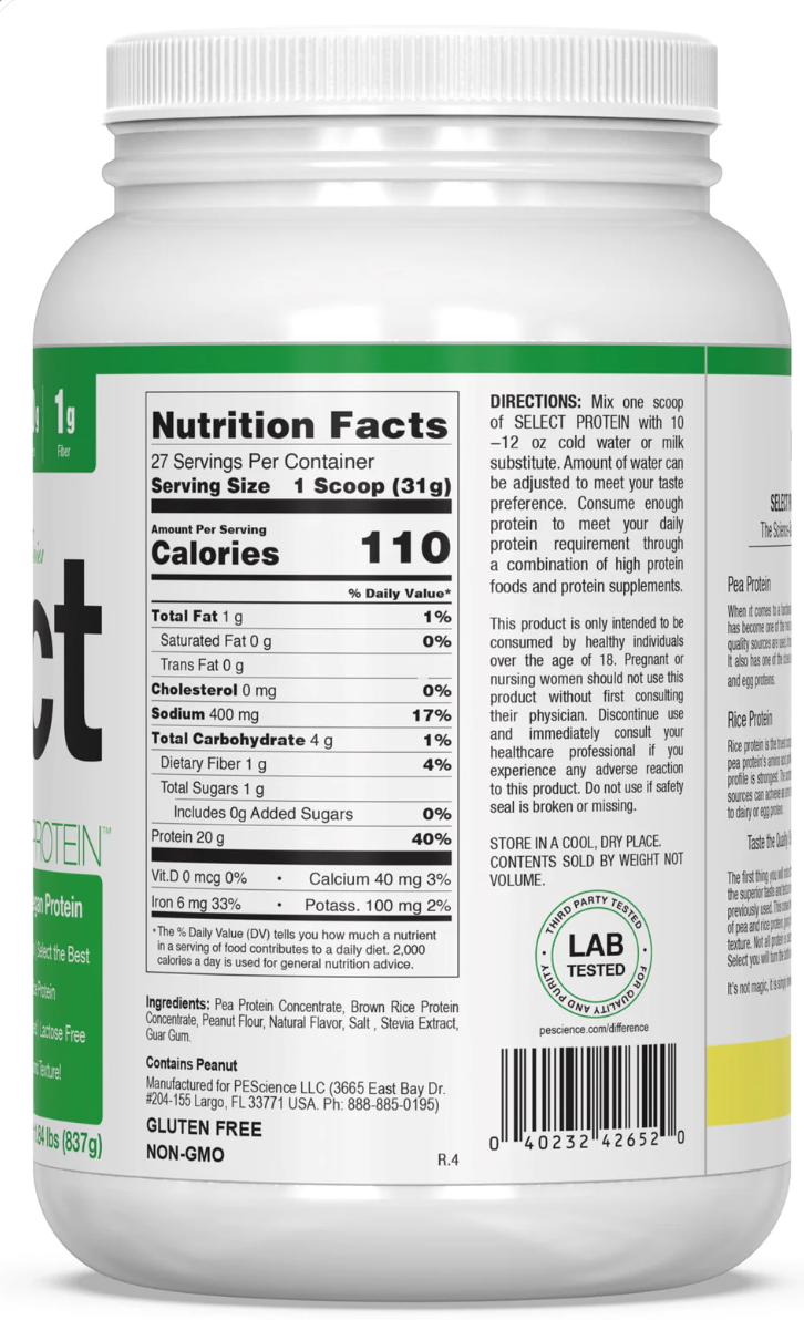PESCIENCE Select Vegan Protein -800G