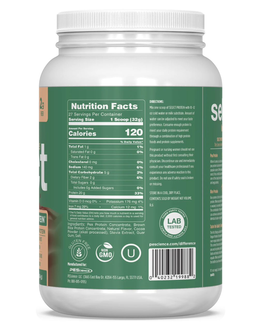 PESCIENCE Select Vegan Protein -800G