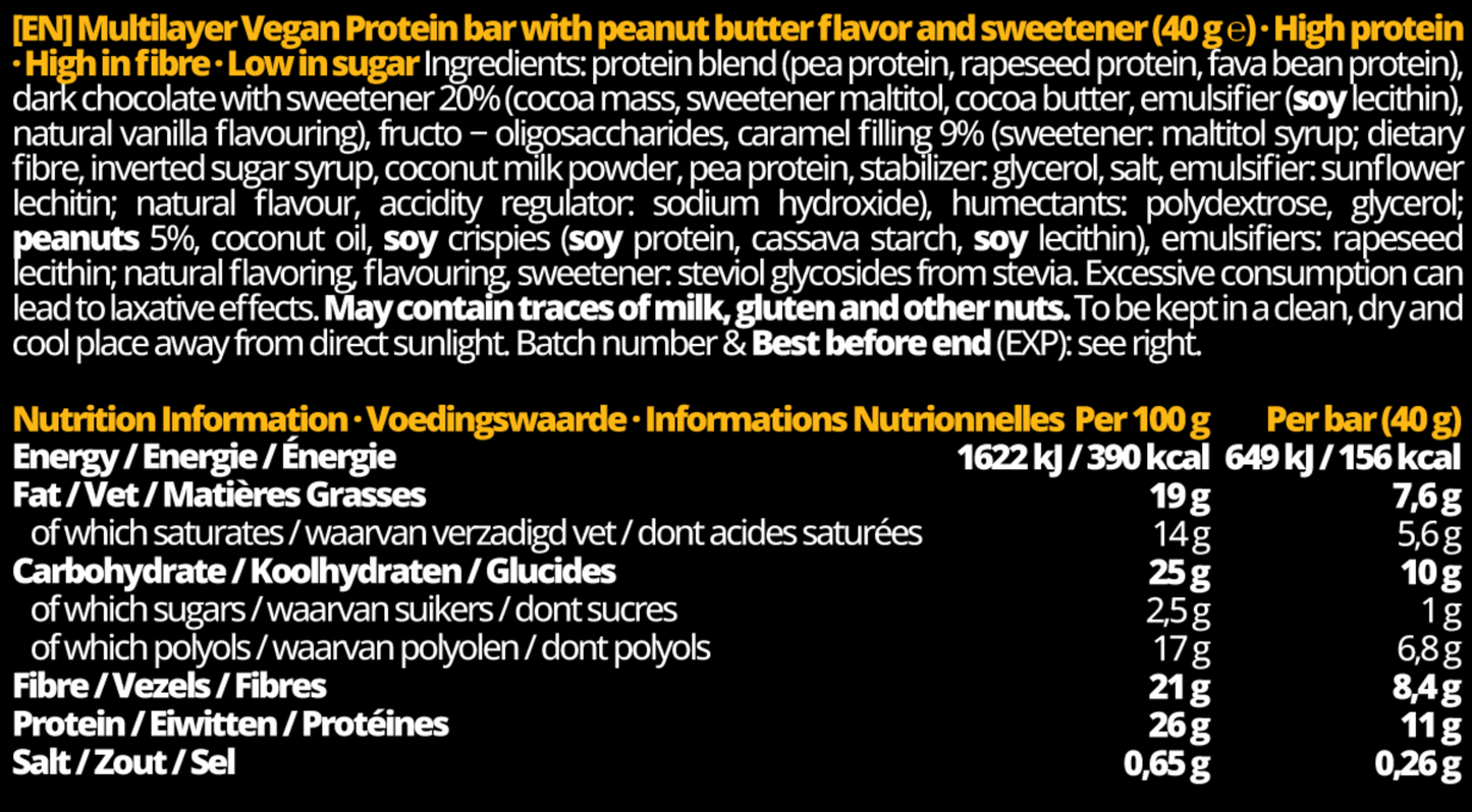 Stacker2 Barbarian barre protéinée 30% vegan sans gluten-40g