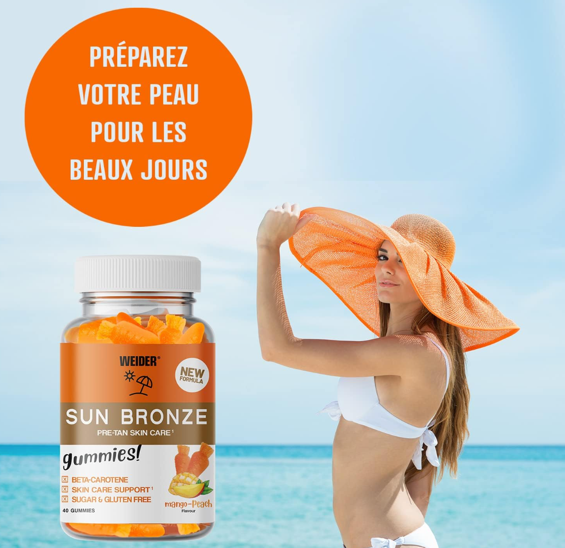 WEIDER SUN BRONZE -40 GUMMIES