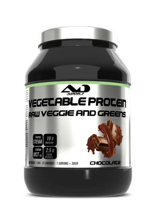 Addict Sport Nutrition Protein Vegan Vegetable Raw Veggie and Greens -750g