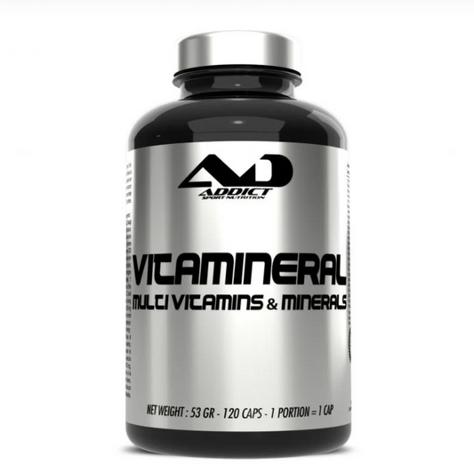 Addict Sport Nutrition VITAMINERAL Multivitamins& Minerals-120CAPS