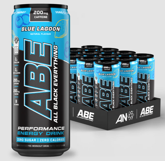 Applied Nutrition ABE Energy Drink Pré workout -330ml (sans sucre) Blue Lagoon