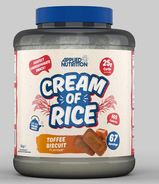 Applied Nutrition Crème de riz Cream of rice -2kg (collation) Toffee Biscuit