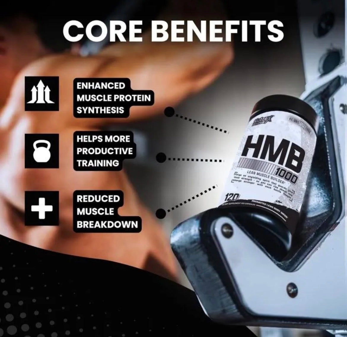 Nutrex HMB 1000, 120 caps