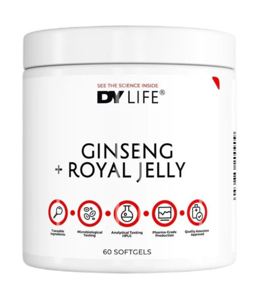 DORIAN YATES DY LIFE Gingseng + Royal Jelly 60 softgels