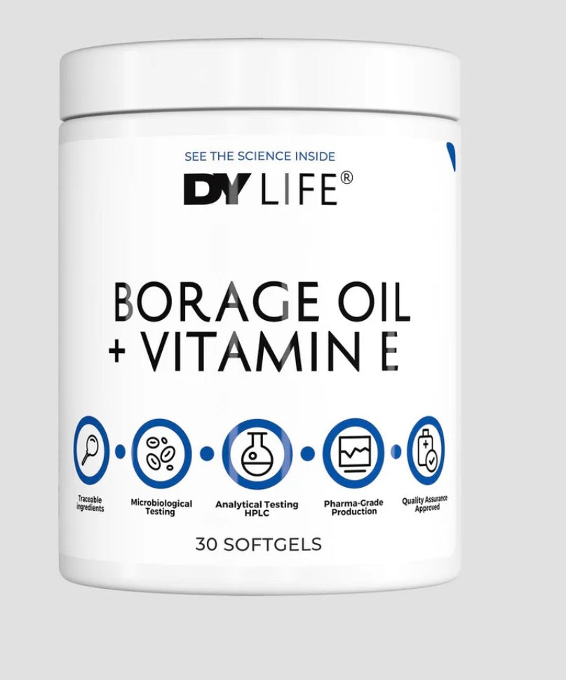 DORIAN YATES DY LIFE Borage oil + vitamine E 30 softgels