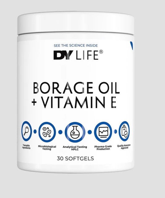 DORIAN YATES DY LIFE Borage oil + vitamine E 30 softgels