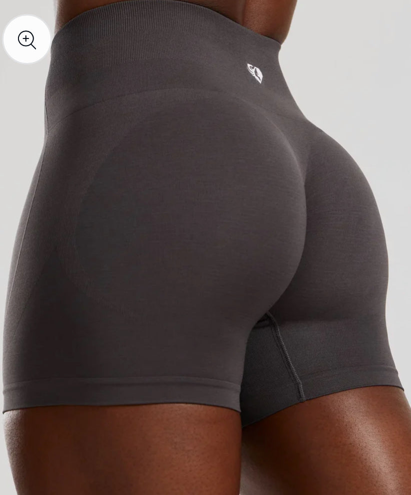 Women’s Best Define 2.0 Seamless Scrunch 4" Shorts  -colori Graphite Taille M