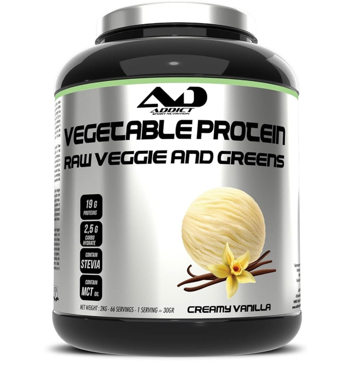 Addict Sport Nutrition Protein Vegan Vegetable Raw Veggie and Greens -2kg
