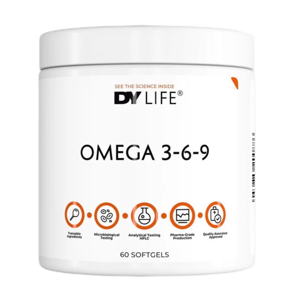 DORIAN YATES DY LIFE Omega 3 6 9, 60 sofgels