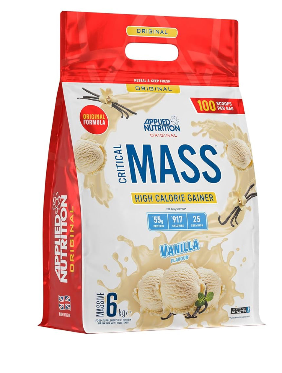 Applied nutrition Critical Mass Original -6kg High calorie Gainer