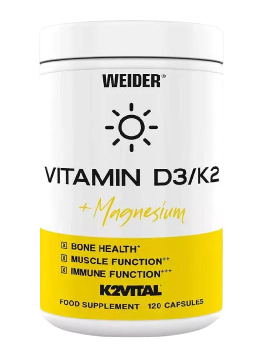 Weider vitaminD3/K2+Magnesium -120gelules