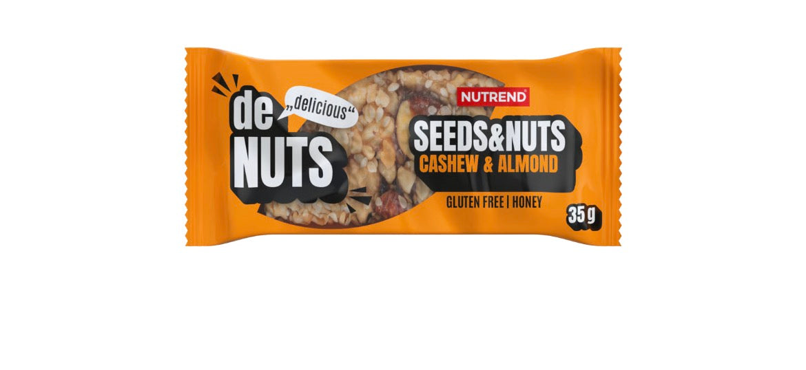 Nutrend Denuts Seeds & Nuts bar cashew & almond barre protéinée 35g ( barre aux noix naturelles)