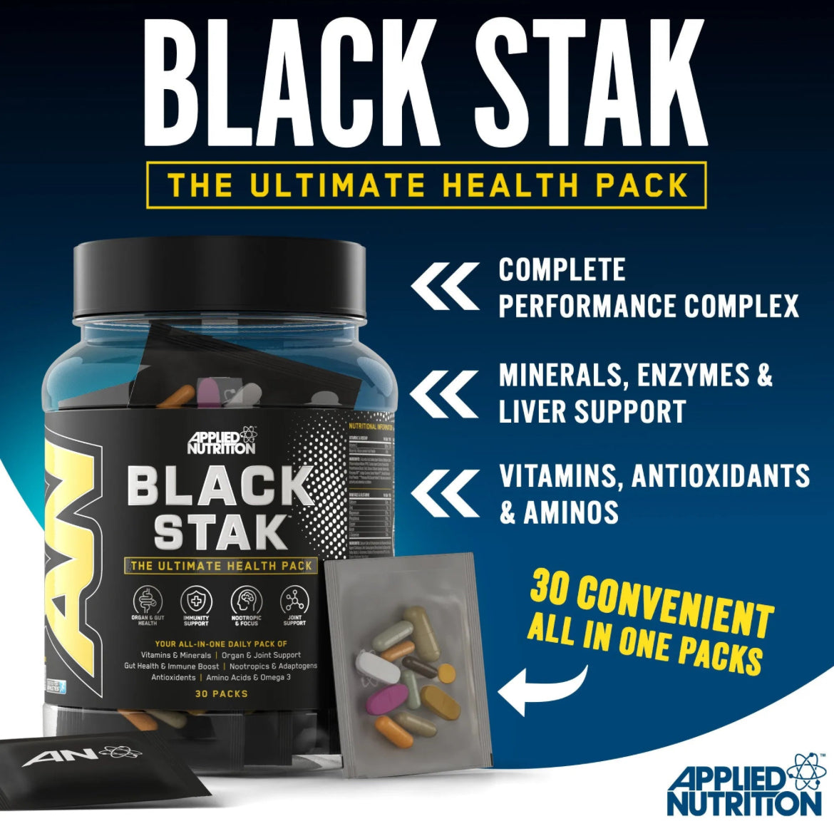 Applied Nutrition Black Stak -30 packs