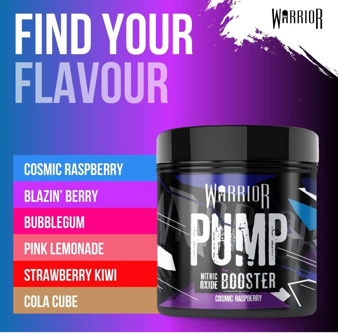 Warrior Pump 225g (oxyde Nitric )-stim free