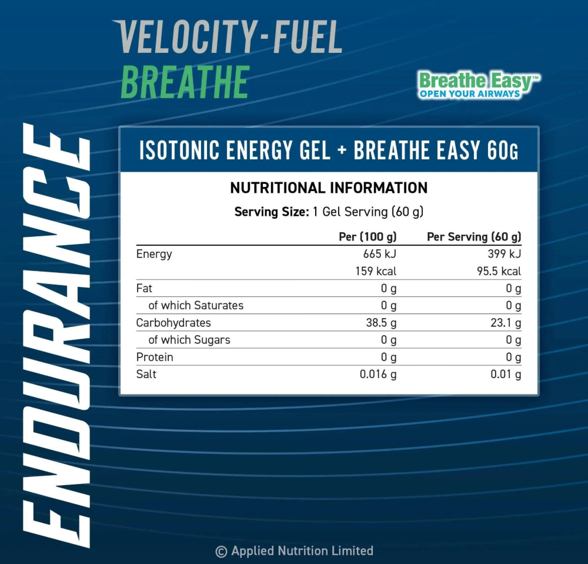 Applied Nutrition Endurance energy gel 60ml